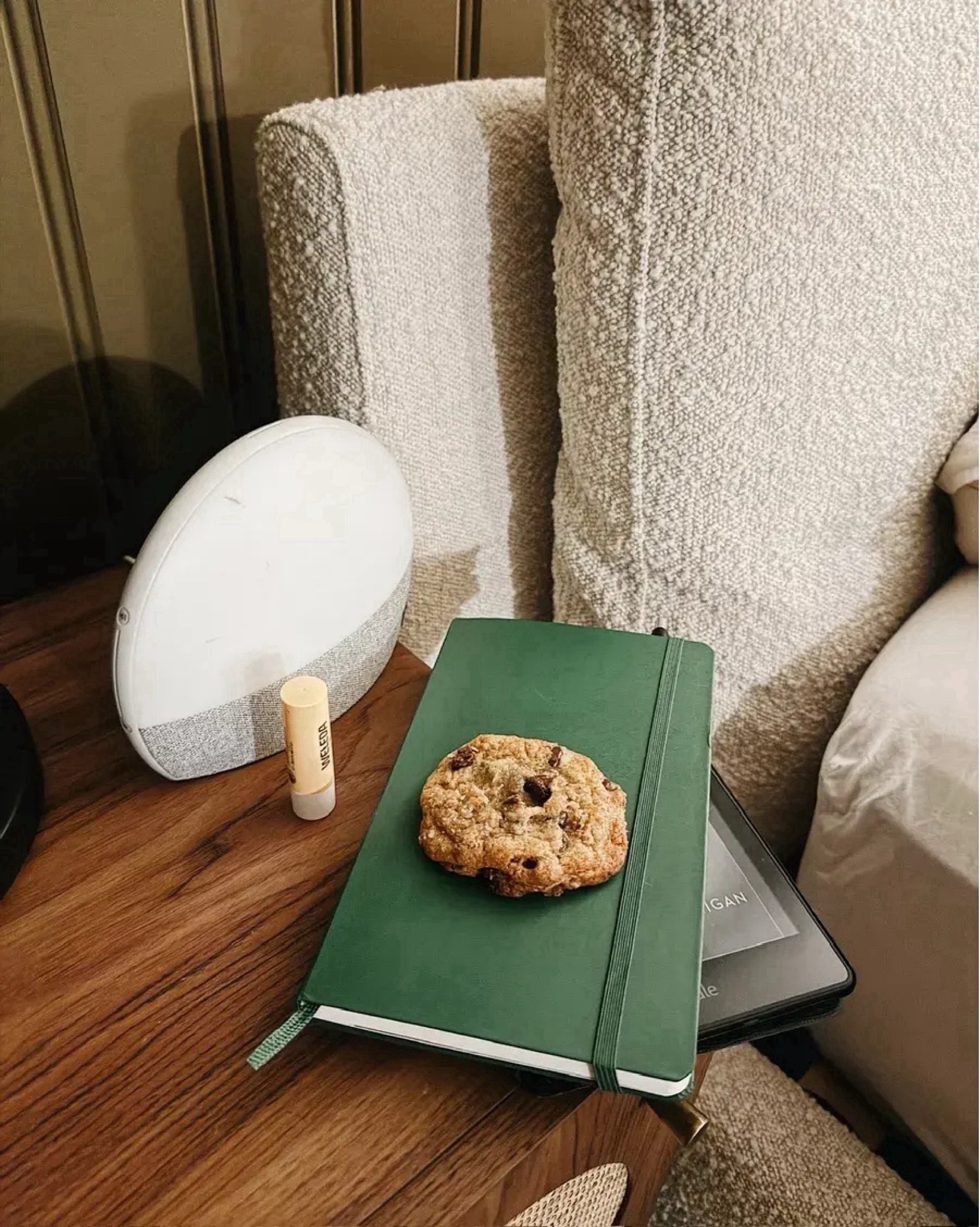 I like this unique shaped clock (Hatch Restore),Yearly/weekly journal for women, and my midnight snack!

#LTKHome #LTKSeasonal #LTKStyleTip