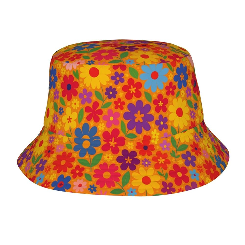 Bucket Hats for Women Sun Beach Travel Cap Unisex Men Bucket Hat | Amazon (US)