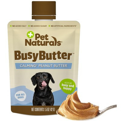 Pet Naturals BusyButter Easy Squeeze Calming Peanut Butter for Dogs, 6 Pouches - Great for Treats, Training, Calming, and Occupier Toys - No Added | Target