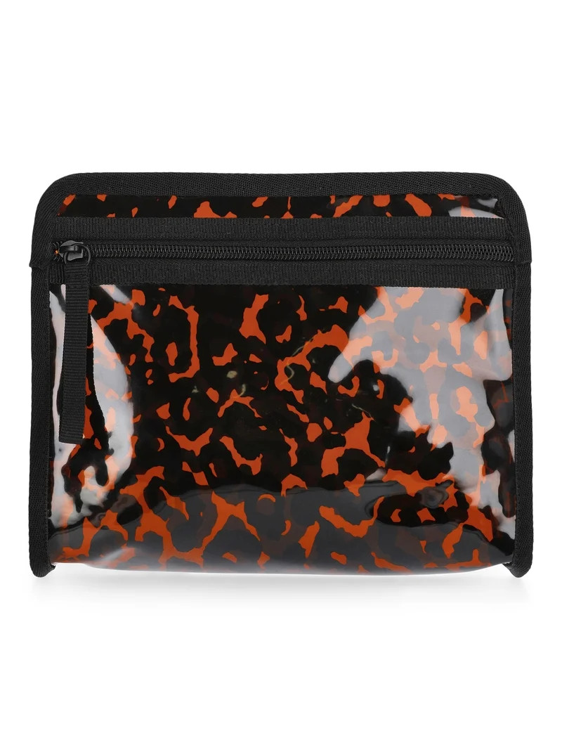 No Boundaries Women's Clear Beach Pouch, Leopard | Walmart (US)