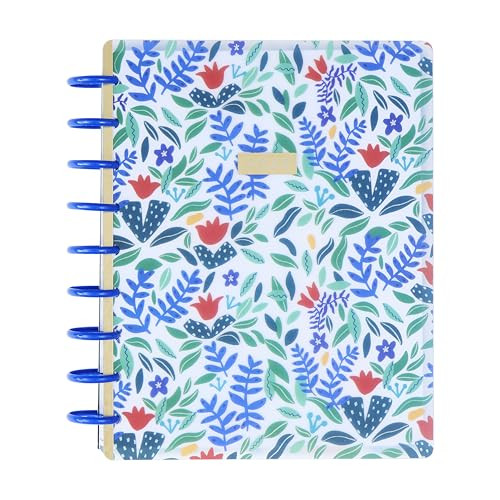 Happy Planner Disc-Bound 12-Month Planner, Jan.–Dec. 2025 Daily, Weekly, and Monthly Planner, Classic Size, Dashboard Layout, Pop of Joy, 72 Pages, 12 Dividers, 2 Sticker Sheets, 7" x 9.25" | Amazon (US)