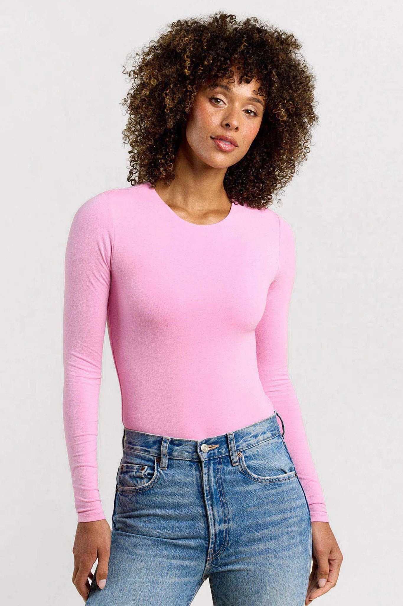 Long Sleeve Crewneck Bodysuit | nuuds