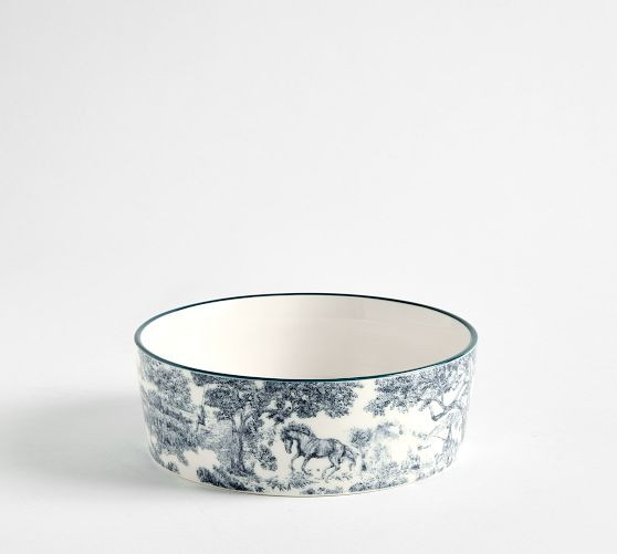 Brandon Maxwell Groveland Toile Pet Bowl | Pottery Barn (US)