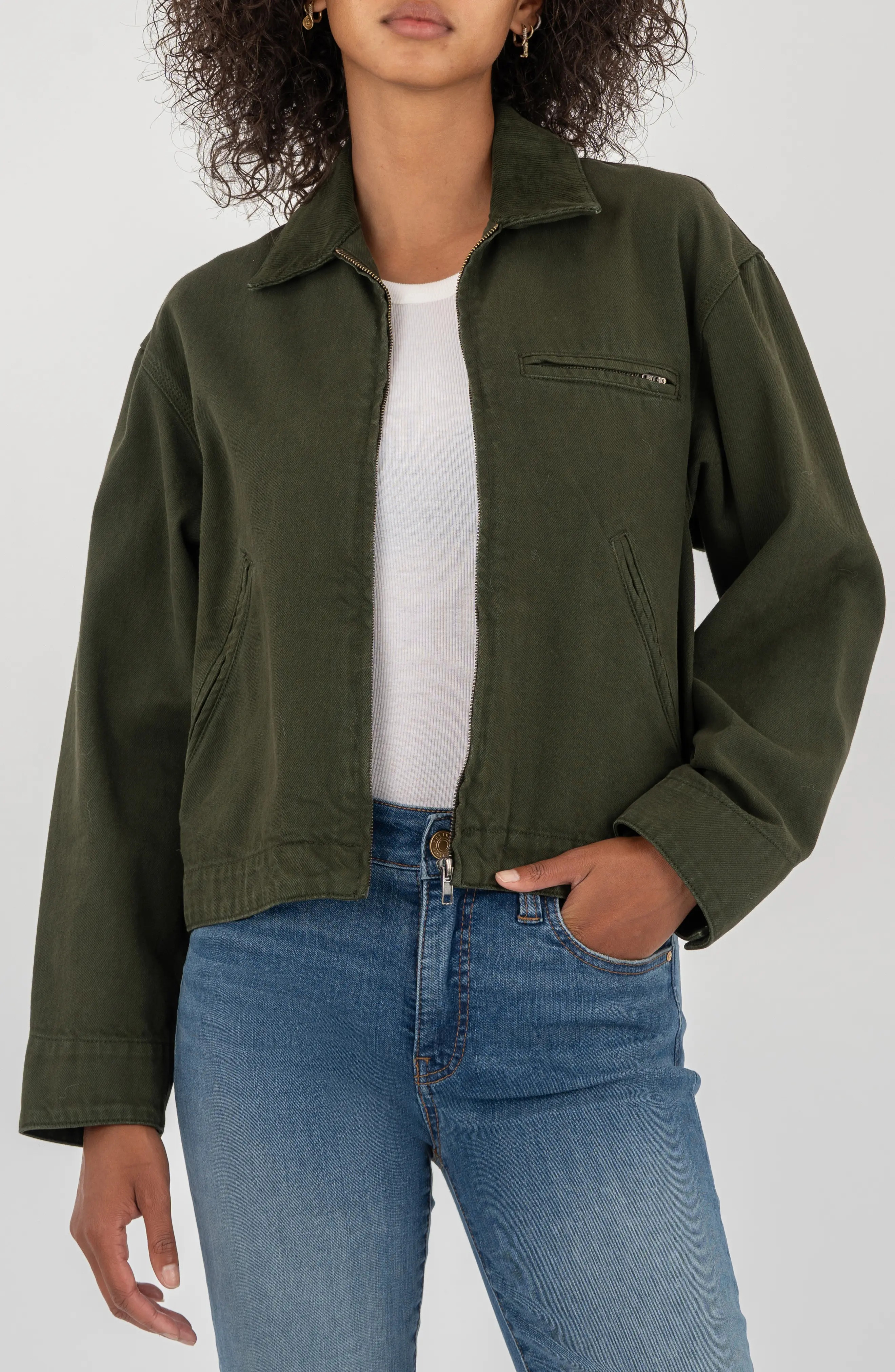 Hudson Zip-Up Cotton Twill Jacket (Women) | Nordstromrack | Nordstrom Rack