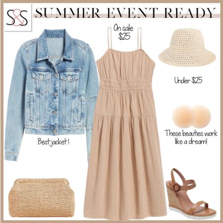 Neutral Old navy tiered maxi dress  on sale for under $50. Complete the look with a straw bucket hat and comfy wedge 

#LTKunder50 #LTKSeasonal #LTKstyletip