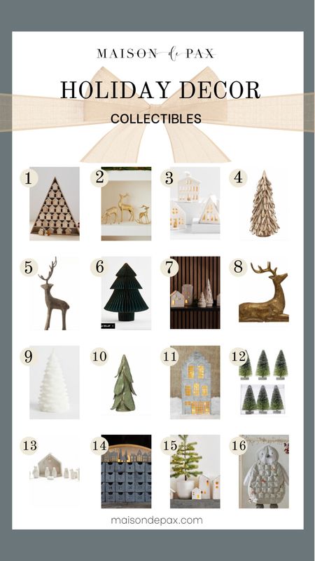 Looking to add to your holiday collectible tree or reminder collection? Or maybe thinking of starting a Christmas house collection? From these and more you are sure to find a beautiful piece  

#LTKHoliday #LTKSeasonal #LTKhome