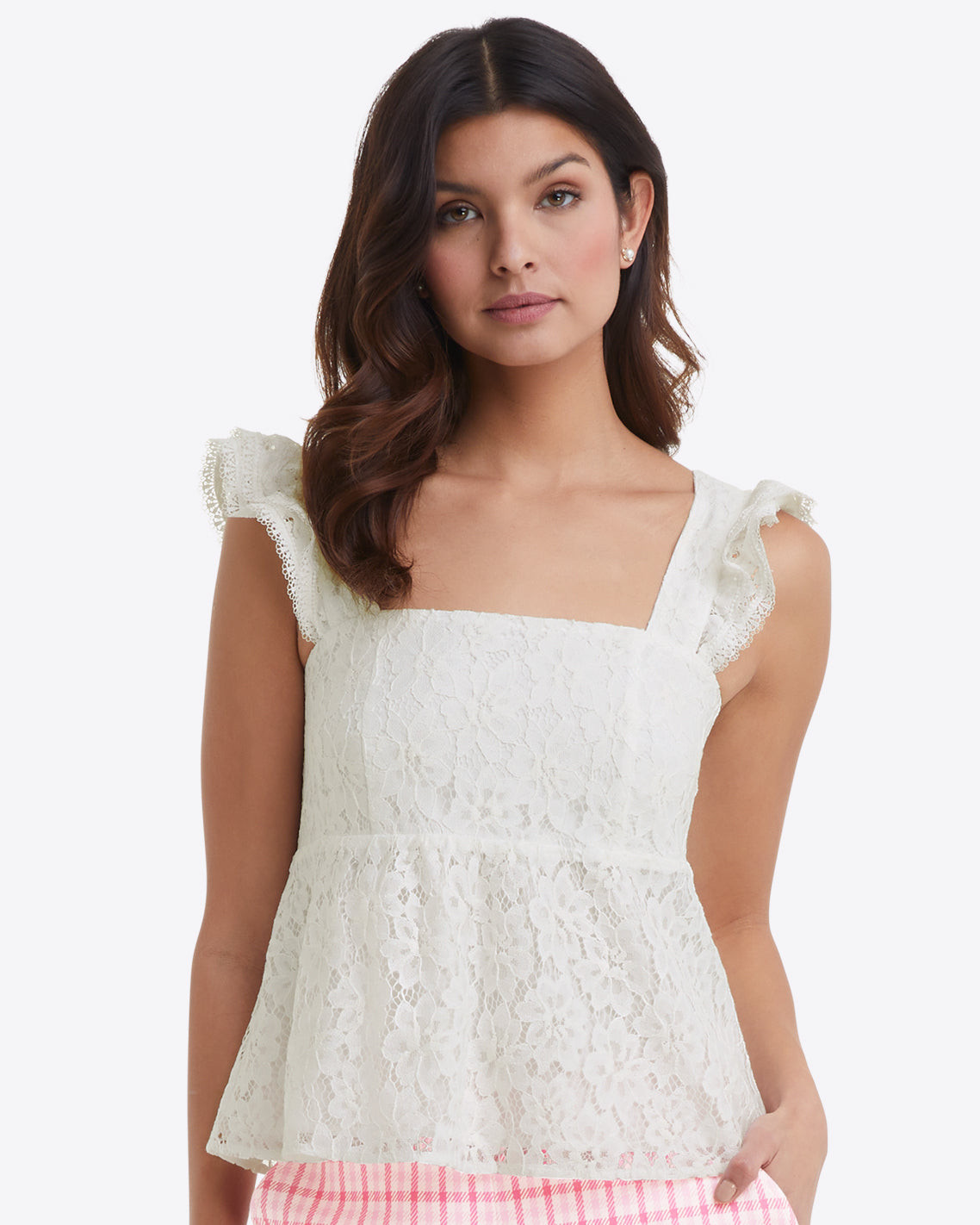Melissa Babydoll Top in Lace | Draper James (US)