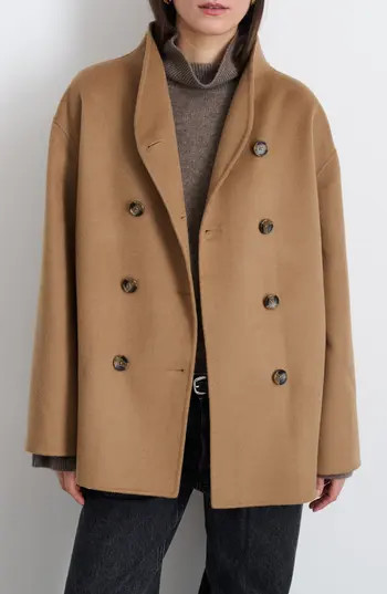Alex Mill Sophia Wool Blend Coat in Camel at Nordstrom Rack, Size X-Large | Nordstrom Rack