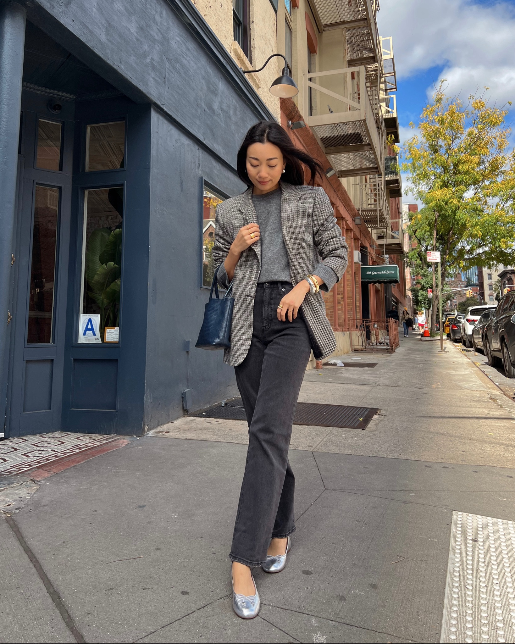 blazer outfit, silver ballet flats styling

#LTKSeasonal #LTKstyletip #LTKU