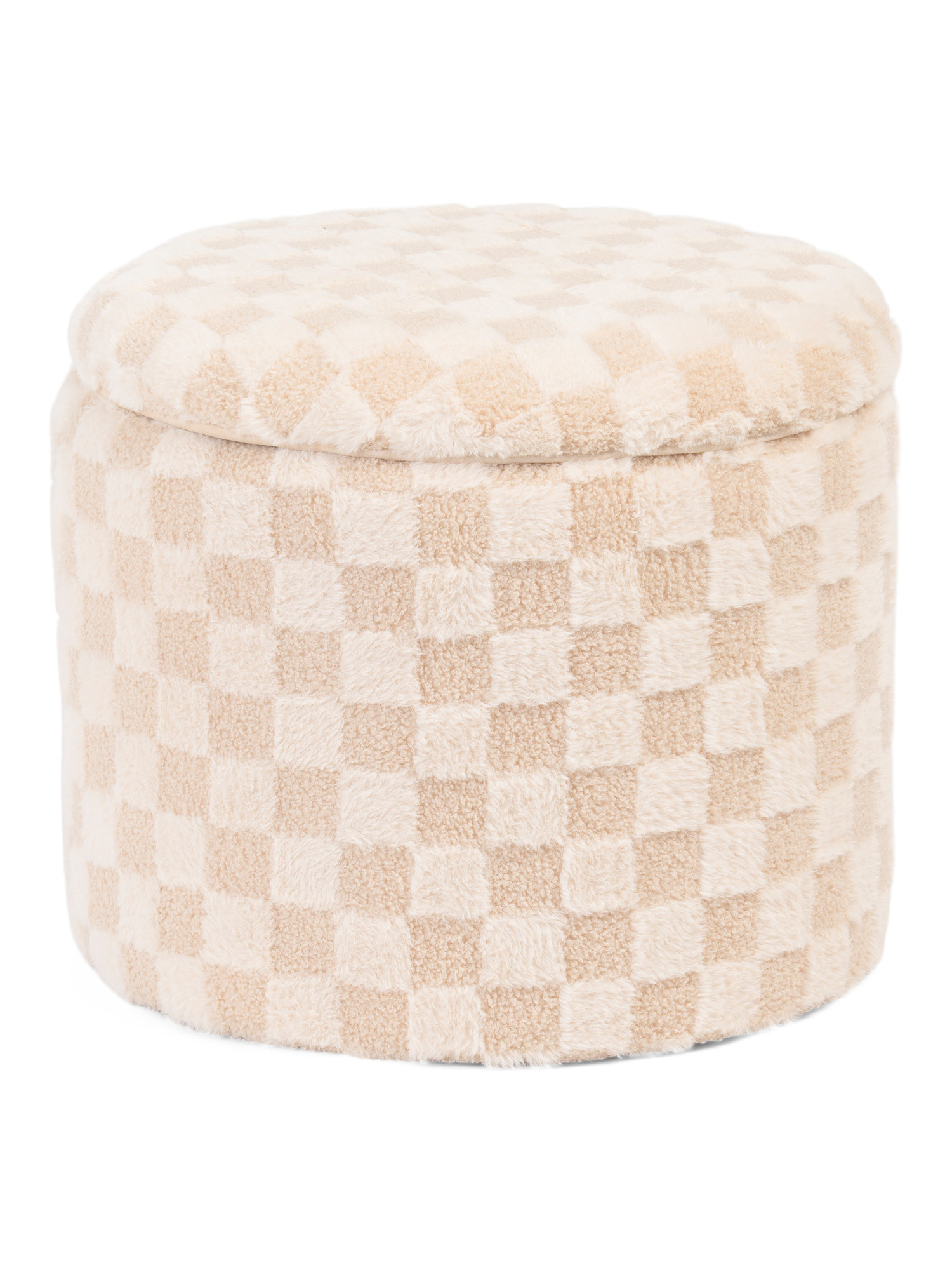 20x17 Storage Tonal Checkered Ottoman | Poufs & Ottomans  | Marshalls | Marshalls