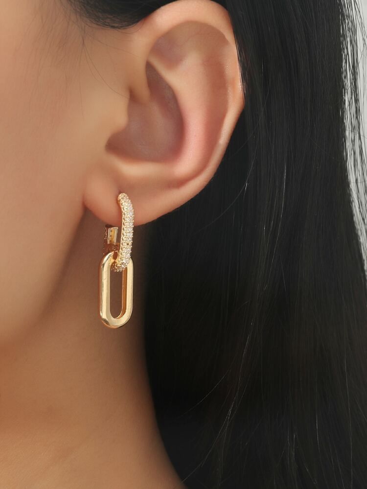 Zircon Decor Drop Earrings | SHEIN