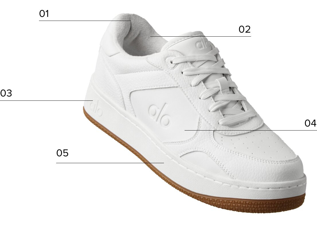 ALO Recovery Mode Sneaker - Natural White/Gum | Alo Yoga