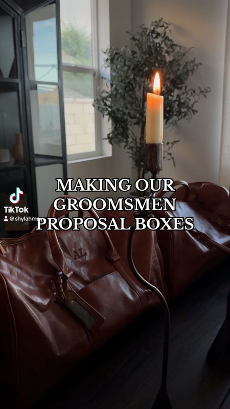 Groomsmen proposal boxes