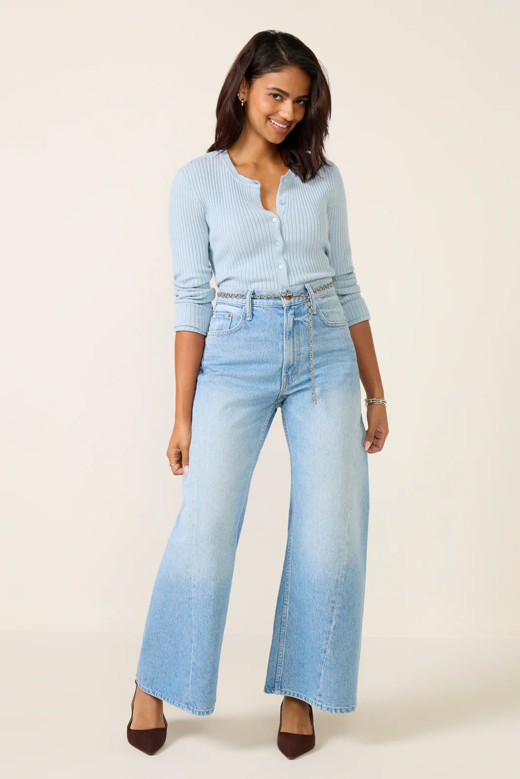 Petite Lil Lemon Twist Sneak Wide Leg Jean | Evereve