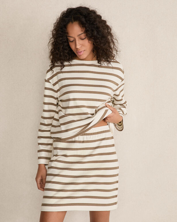 Organic Cotton Stripe Skirt | Haven Well Within