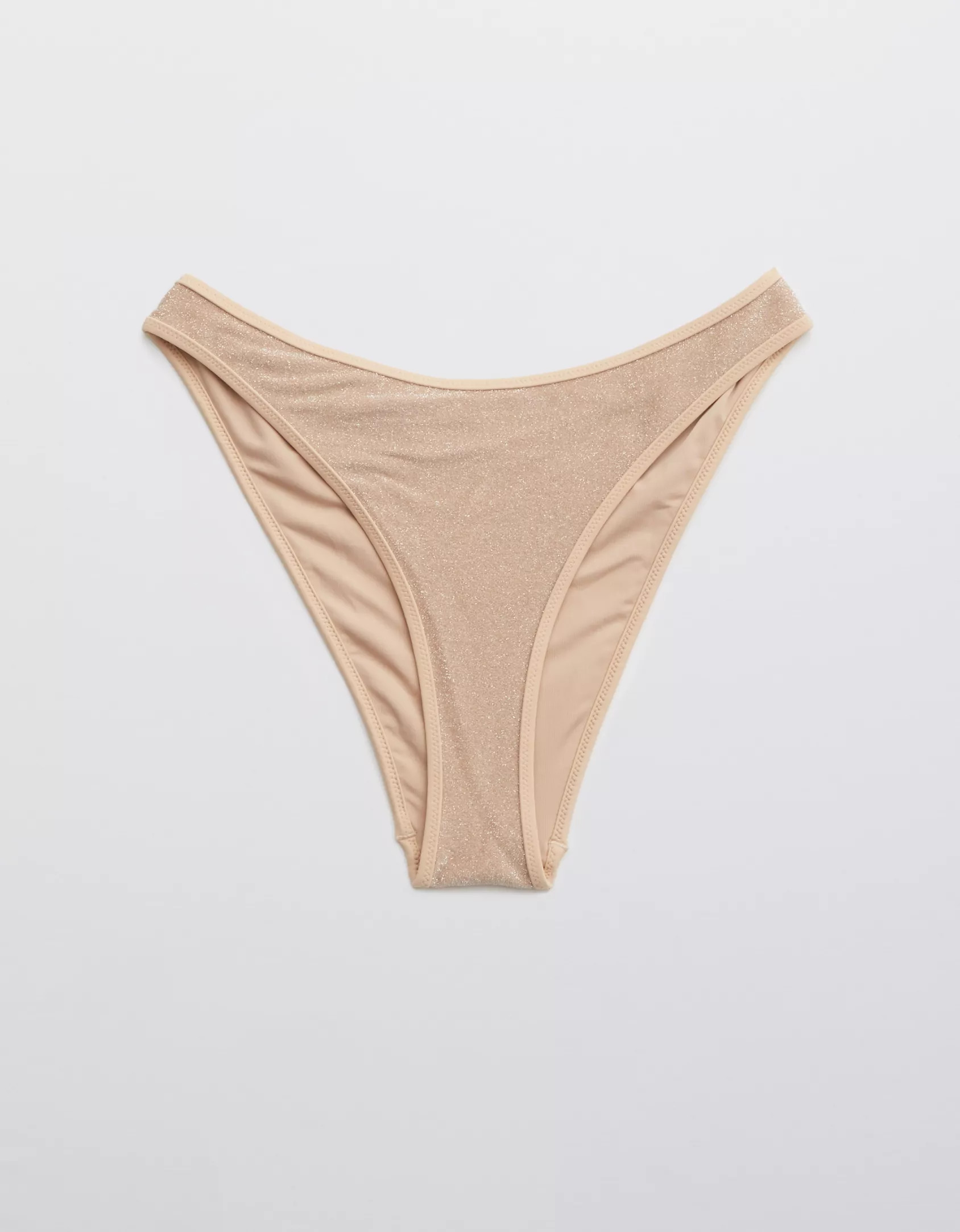 Aerie Shine Mid Rise Cheekiest Bikini Bottom | American Eagle Outfitters (US & CA)