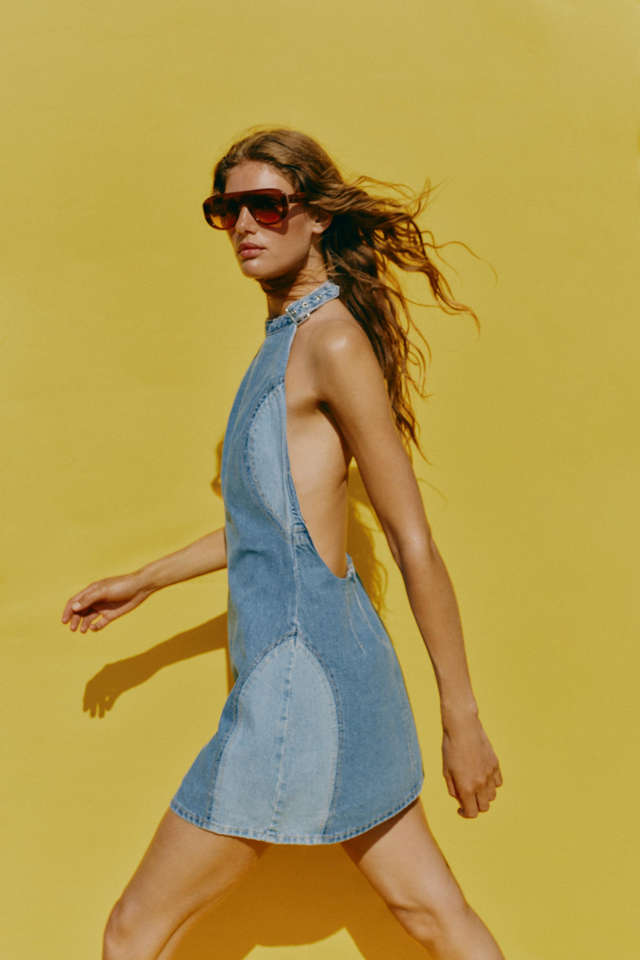 Z1975 HALTER MINI DRESS WITH OPEN BACK | Zara UK