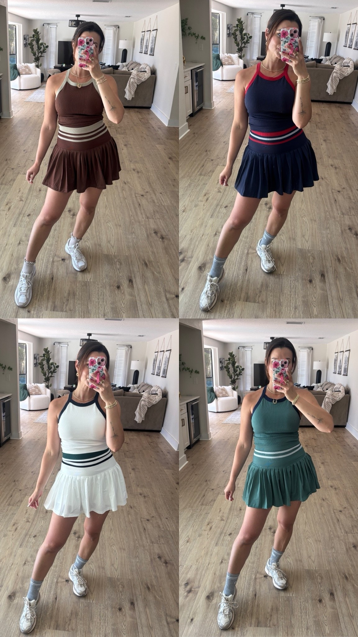 The cutest activewear sets! You get the padded tank top and pleated skirt together for under $45!

Comes in several colors. Really great for spring and summer athleisure wear, pickleball, tennis, etc.!

#LTKfitnessgoals #LTKootd #LTKActive