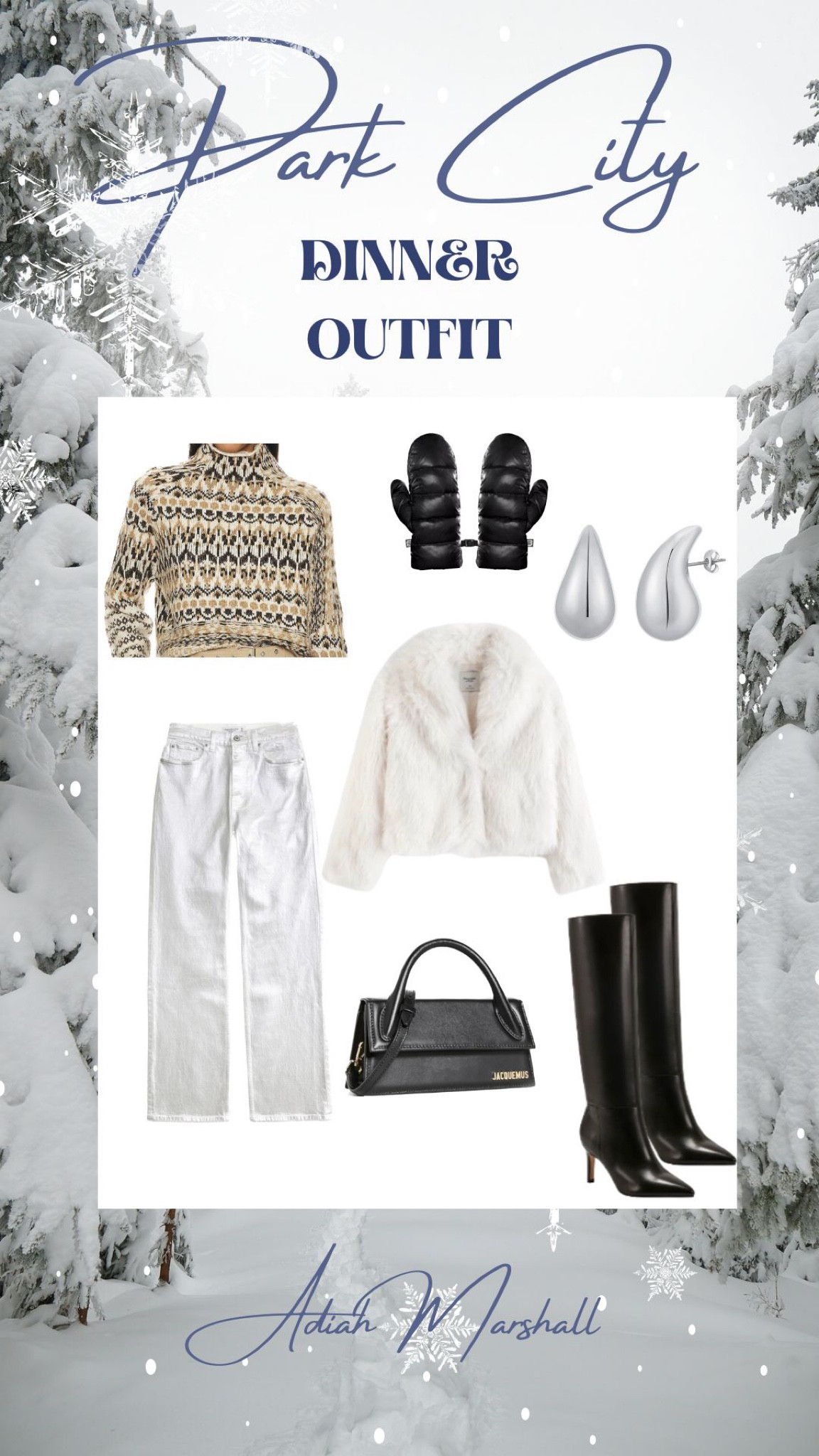 What I’m Wearing To Park City SKI TRIP- Dinner Outfit 

Small in top, small in jacket, TTS in pants, tts in boots

#Skioutfit #Apresskioutfit #Traveloutfit #Winteroutfit
#Datenightoutfit #AdiahMarshall
#Vacationoutfits

#LTKfindsunder100 #LTKSeasonal #LTKstyletip