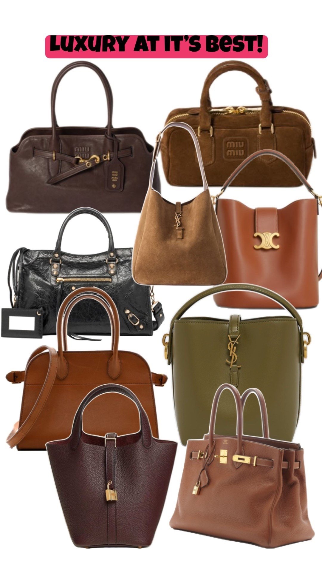 These are the bags that all the other bags wanna be like! They set the standard and the trends! It all starts with these!


#LTKWorkwear #LTKItBag #LTKStyleTip