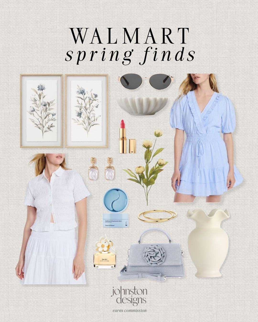 Fresh spring finds from Walmart. Light blues, soft neutrals and pretty details are everywhere right now. These pieces are perfect for updating both your wardrobe + home!

walmart spring finds, walmart fashion finds, walmart home decor, affordable spring outfits, spring dress walmart, budget friendly fashion, walmart style finds, everyday spring outfit, feminine spring style, walmart decor finds, neutral home accents, spring outfit inspo, affordable home styling, walmart new arrivals, casual spring outfits 

 #LTKootd #LTKSeasonal #LTKHome