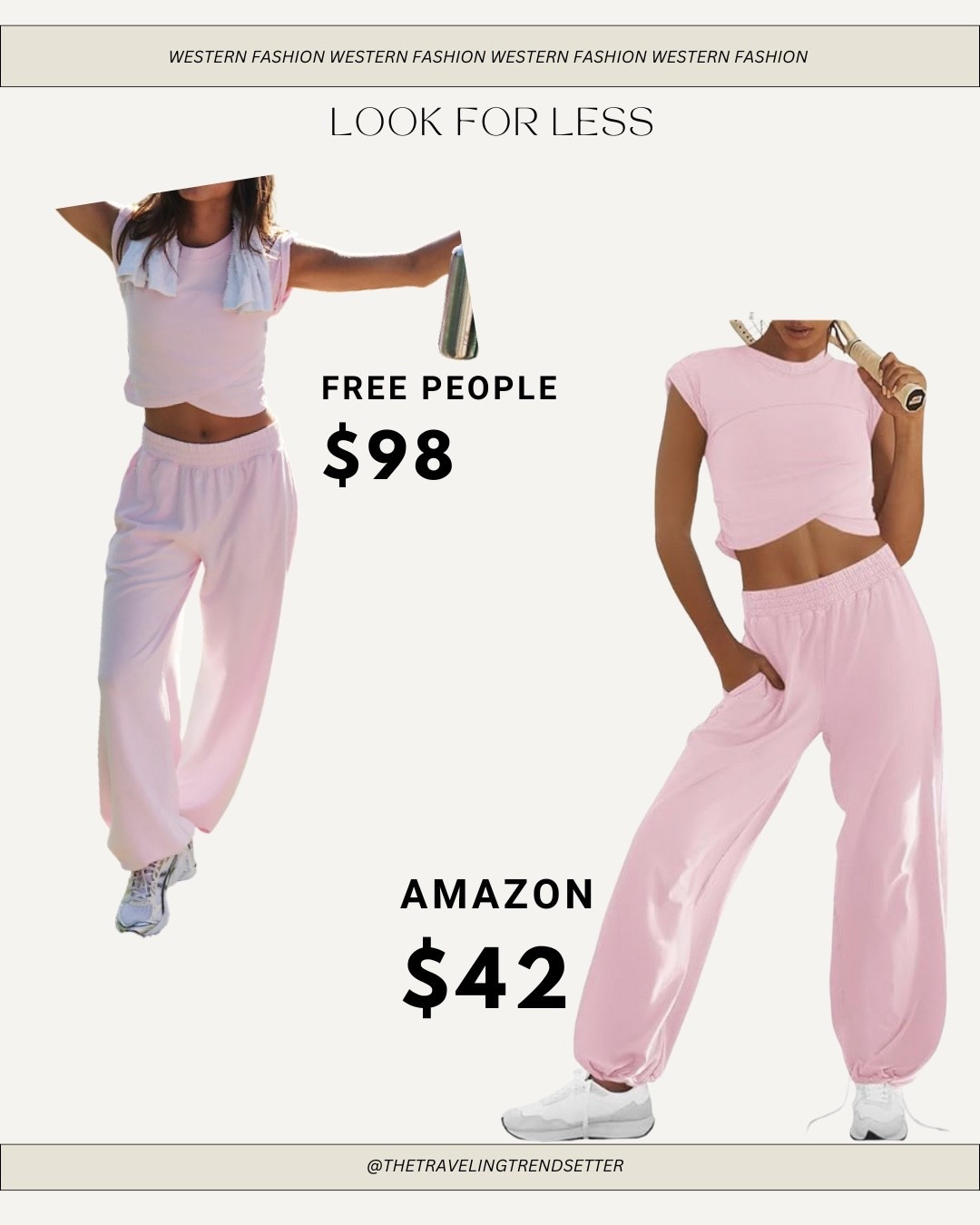 Amazon look for less - free people two piece  set - travel / lounge set 

#LTKTravel #LTKStyleTip #LTKActive