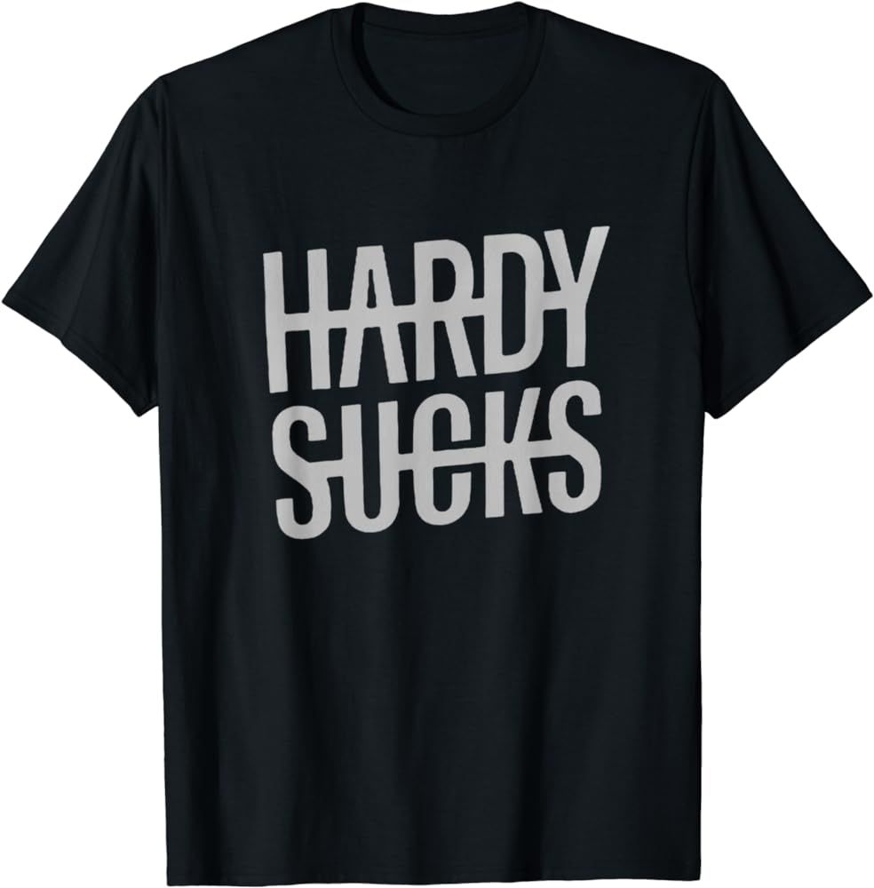 Hardy Sucks Country Funny Bad Boy Wetzel T-Shirt | Amazon (US)