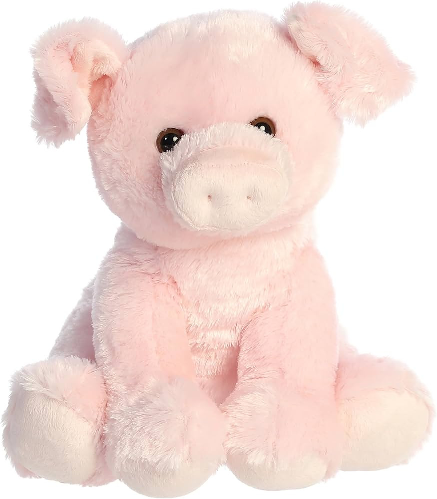Aurora® Cuddly Pig Stuffed Animal - Cozy Comfort - Endless Snuggles - Pink 14 Inches | Amazon (US)