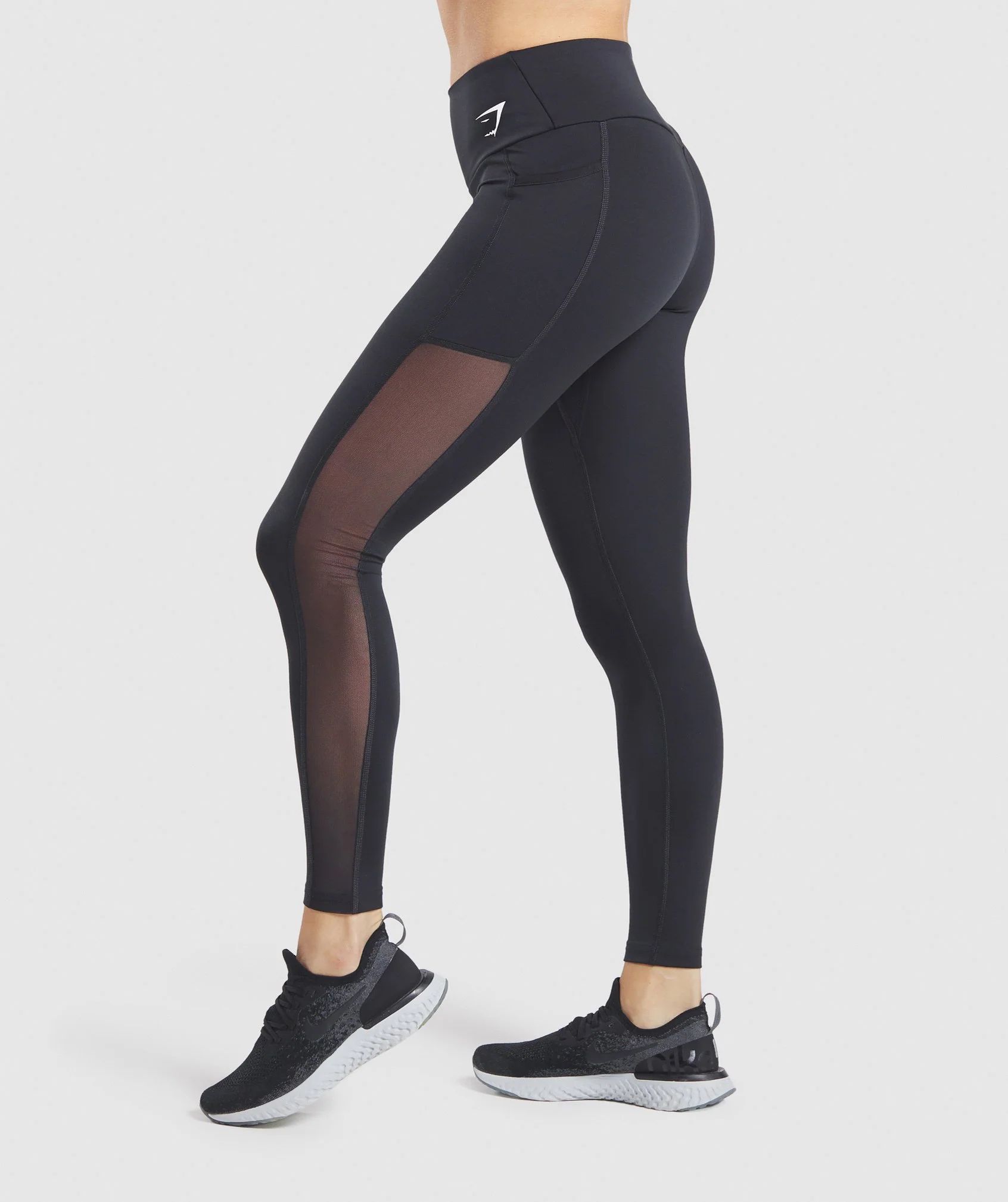 Gymshark Training Mesh Pocket Leggings - Black | Gymshark CA