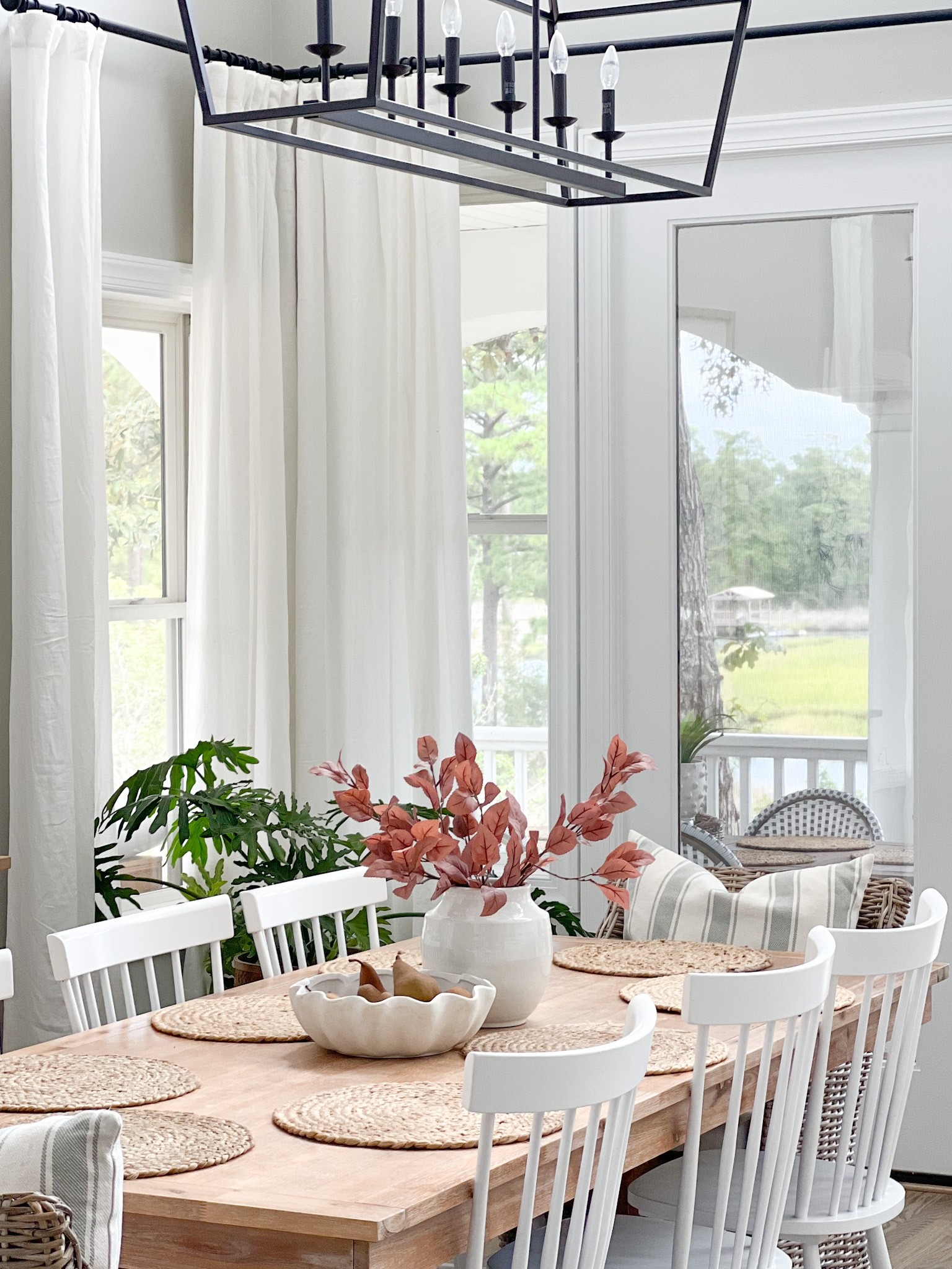 Fall decor - coastal fall decor - fall dining room - table decor - centerpiece 

#LTKhome #LTKSeasonal #LTKunder50