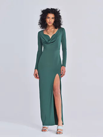 brenda draped scoopneck dress - gabrielle union collection | New York & Company