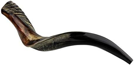 KOSHER ODORLESS POLISHED YEMENITE SHOFAR | Natural Kudu Horn | Smooth Mouthpiece for Easy Blowing... | Amazon (US)