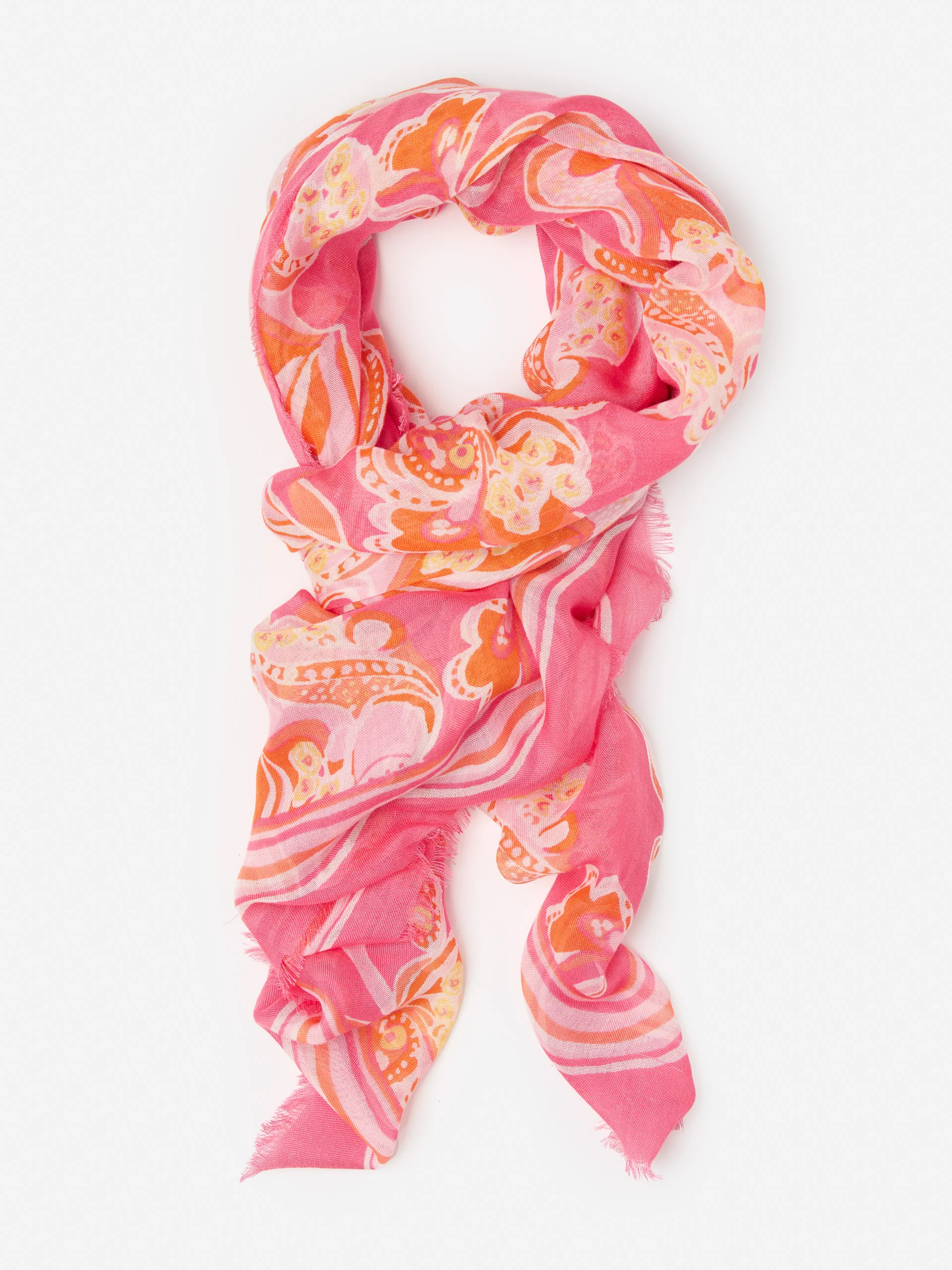 Giselle Scarf in Trinidad Abstract Border | J.McLaughlin