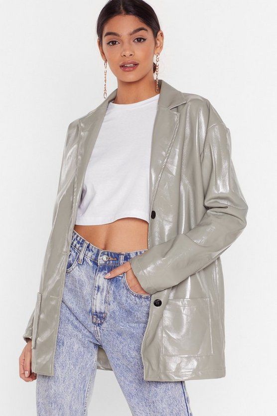 Vinyl Without You Oversized Jacket | NastyGal (US & CA)