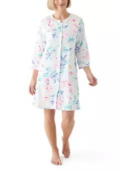 Miss Elaine Short Snap Front Robe | Belk