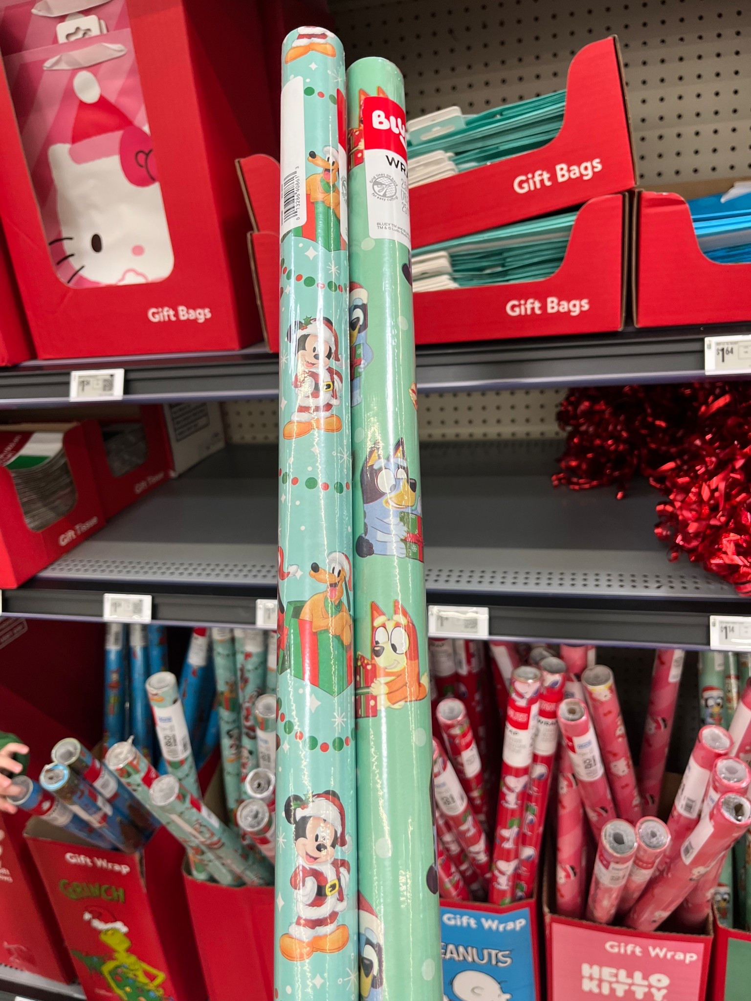 Disney wrapping paper at Walmart! They had Mickey Mouse and Bluey  

#LTKGiftGuide #LTKHoliday #LTKHome