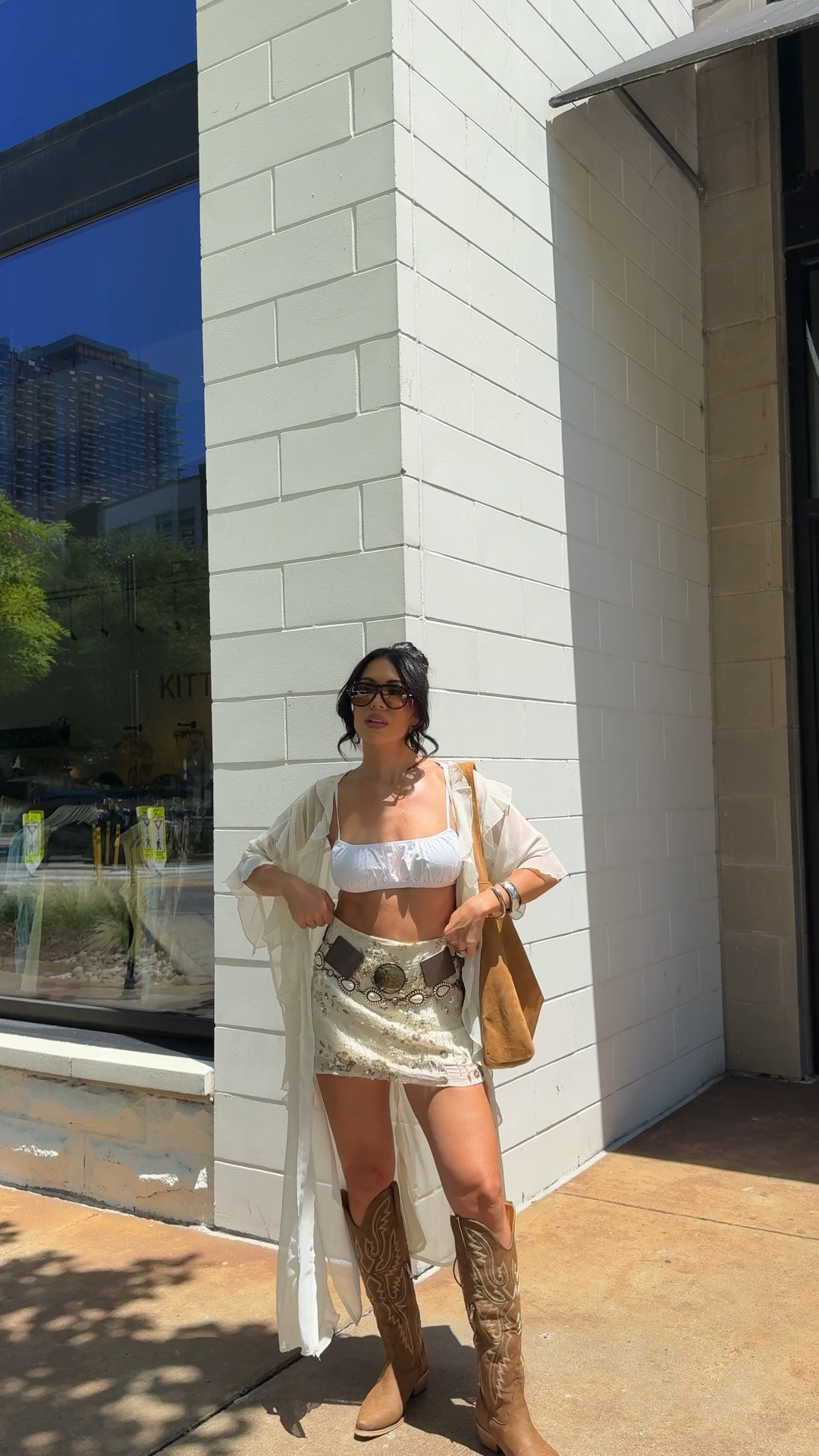 Recent outfit I wore in Nashville! 
Size XS in all pieces 
Amazon accessories

#LTKootd #LTKTravel #LTKSeasonal