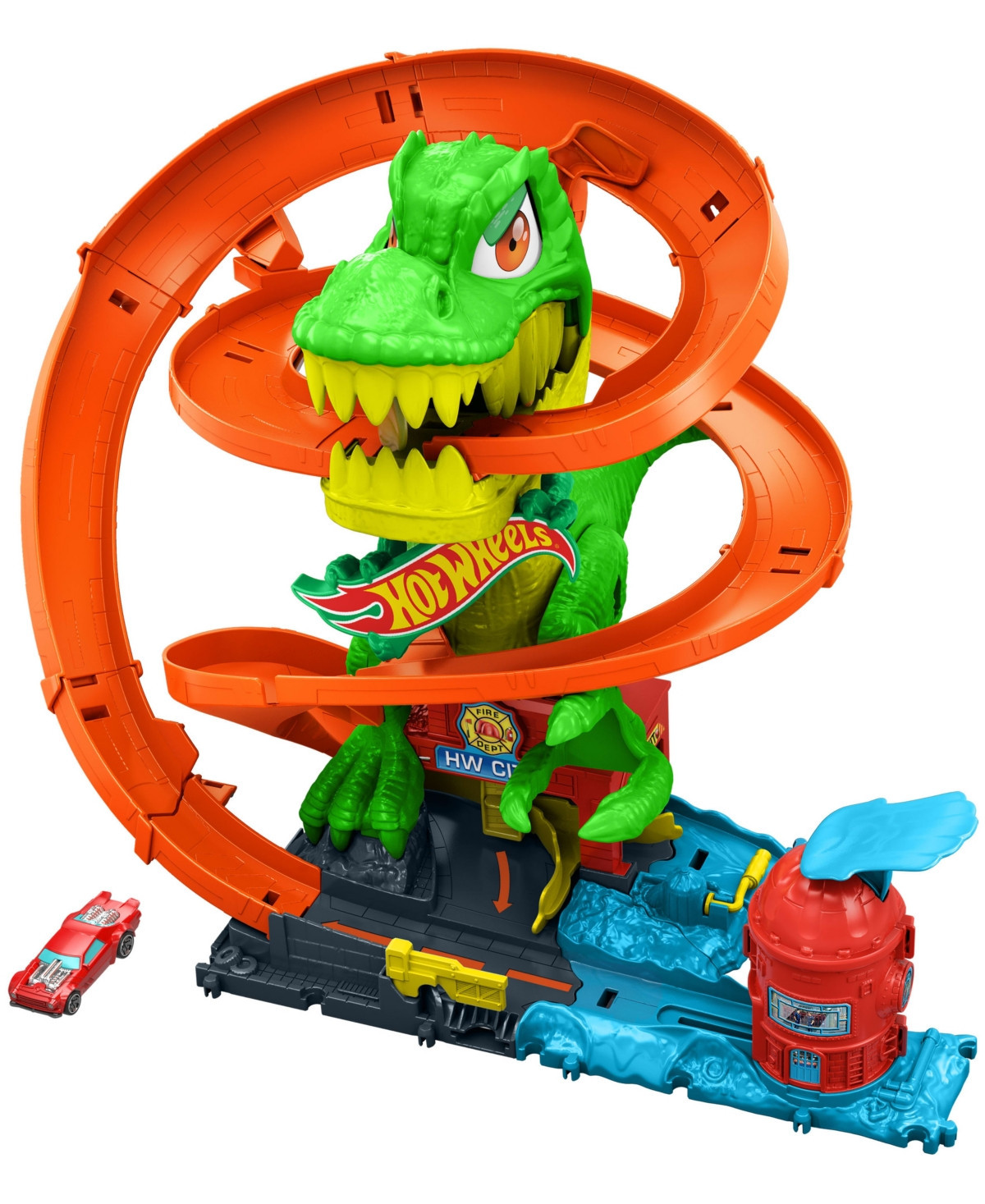 Hot Wheels City T-Rex Blaze Battle Playset - Multi-color | Macy's