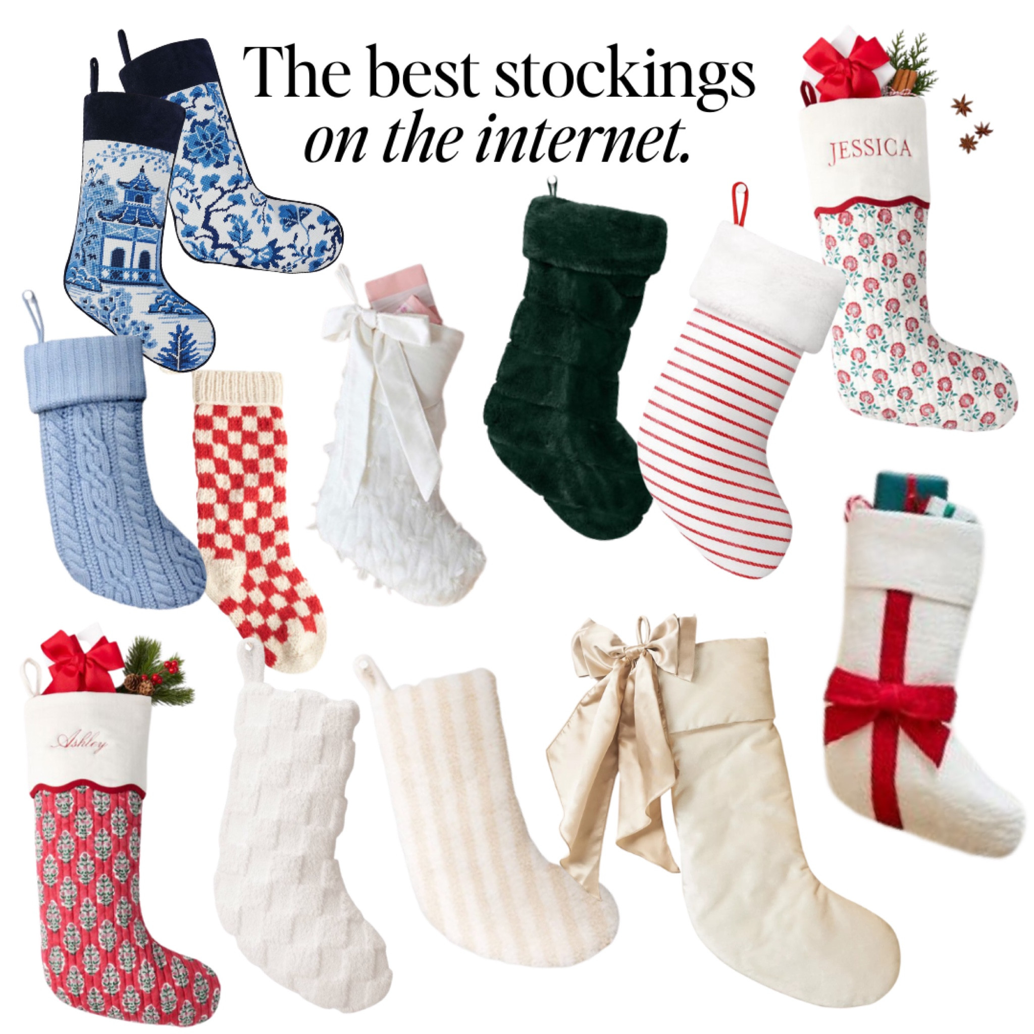 Holiday decor finds: stocking edition. Lots of neutrals this year, with the prettiest textures. I'm loving the new chinoiserie and block print styles. These new stockings look traditional, but have a modern twist. Love.

Christmas, holiday decor, stocking stuffers, gift idea, home decor

#LTKHoliday #LTKGiftGuide #LTKSeasonal