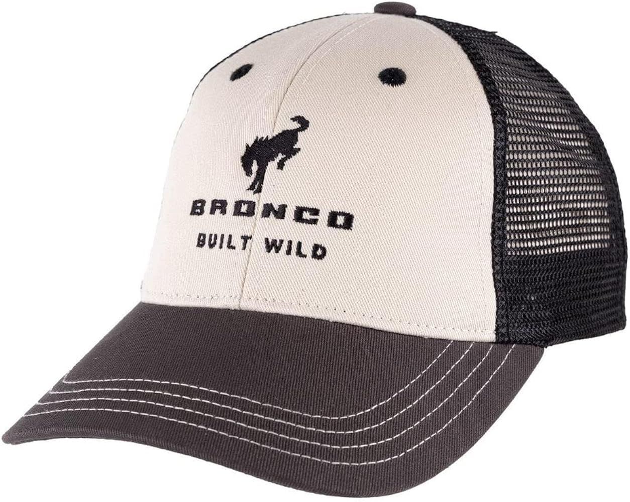 Ford Bronco Men's Built Wild Snapback Hat White | Amazon (US)