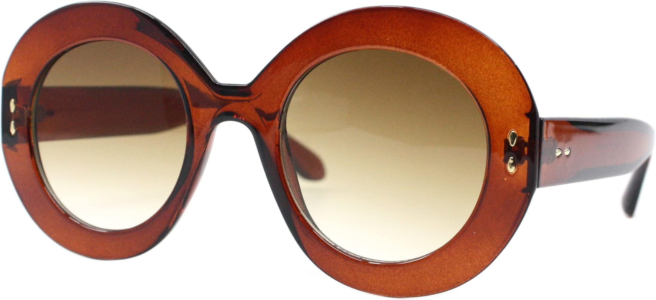 PASTL Womens Oversized Round Sunglasses Vintage Style Shades UV 400 | Amazon (US)