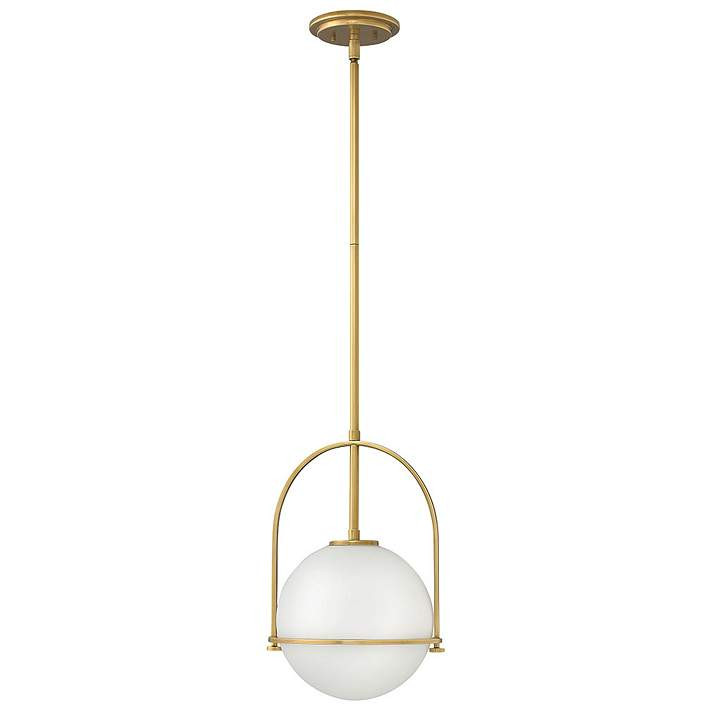 Hinkley Somerset 11 1/2"W Heritage Brass Mini Pendant Light | LampsPlus.com