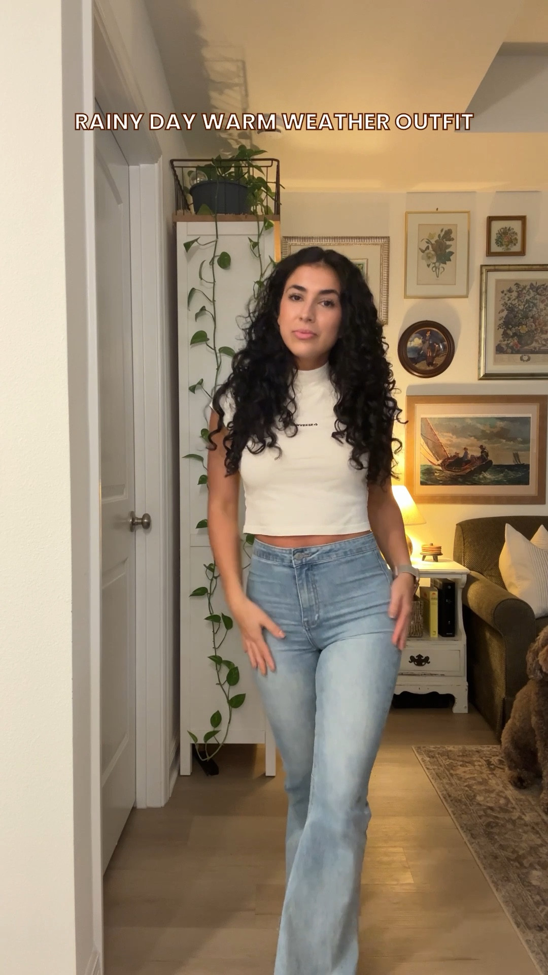 Putting together a rainy day outfit in warm weather is the bane of my existence🤪 Living in FL means constant changes in weather, lots of rain, and warm weather almost year round. This outfit keeps things simple but cute with short Hunter rain boots, high waist light wash flare jeans, a basic high neck white tee, and fun accessories! 

#LTKSeasonal #LTKStyleTip #LTKFindsUnder50