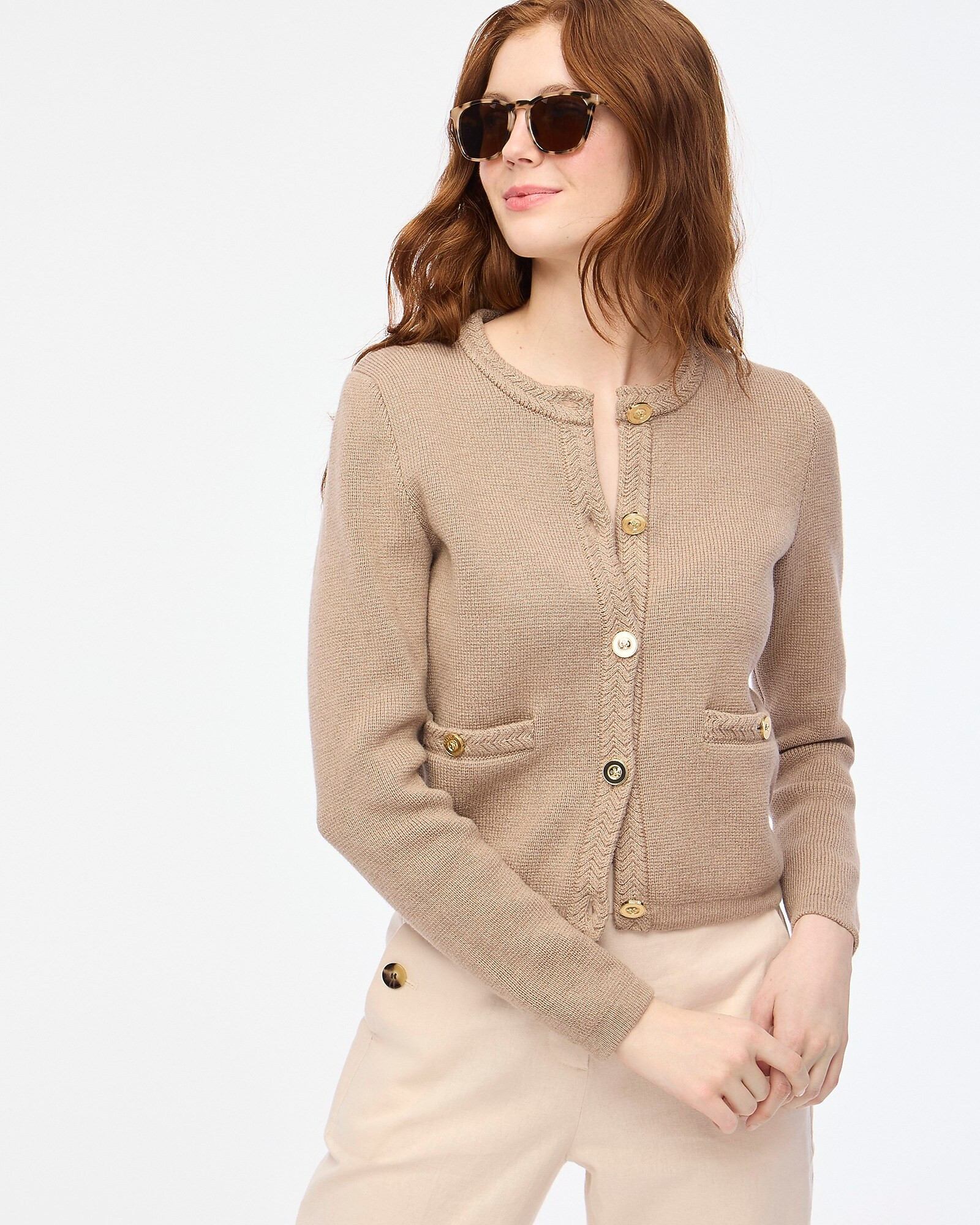 Cotton lady jacket cardigan sweater | J.Crew Factory