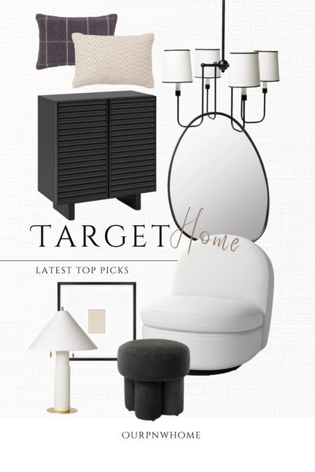 NEW top picks at Target for the modern home 🎯

Modern accent chair, armless, chair, abstract wall mirror, black framed mirror, modern chandelier, black chandelier, lighting fixture, white table lamp, black cabinet, modern furniture, lumbar pillows, accent pillows, throw pillows, black picture frame, photo frame, gallery wall frame, modern ottoman, round ottoman, footrest, footstool, Target home, Target furniture

#LTKStyleTip #LTKHome