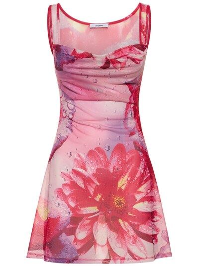 Ginger floral printed mini dress - Miaou - Women | Luisaviaroma | Luisaviaroma