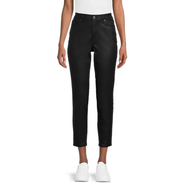 Time & Tru Women's Coated Skinny Jean, 28" Inseam, Sizes 2-18 | Walmart (US)