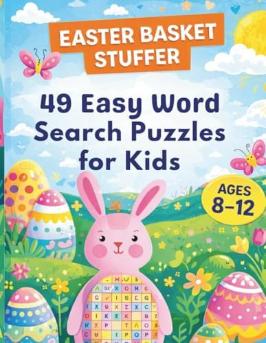 Easter Basket Stuffer: 49 Easy Word Search Puzzles for Kids Ages 8-12 (Holiday Fun)      Paperbac... | Amazon (US)