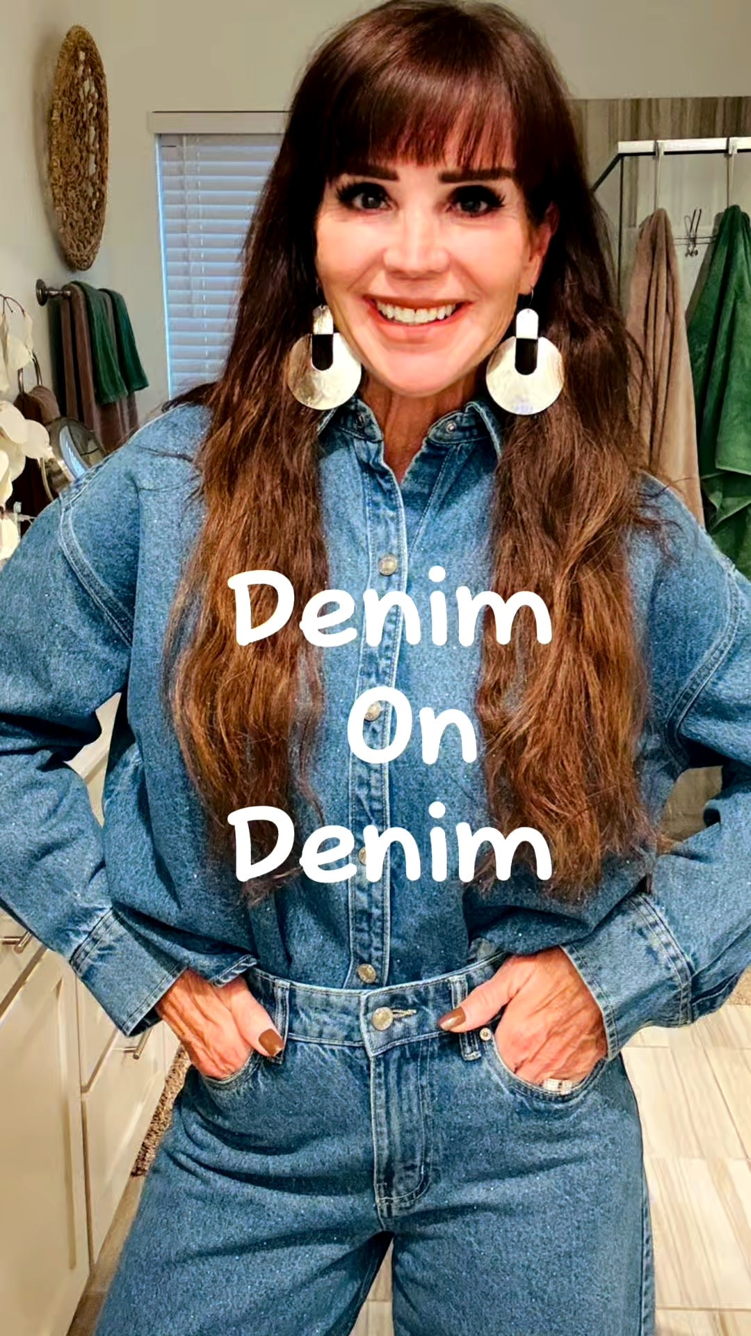 Over 55 denim on denim, but sparkly details make it sooo special! I only needed a pop of silver and done!! Love! 🩶🩶🩶🩶

#LTKStyleTip #LTKOver40 #LTKFindsUnder100