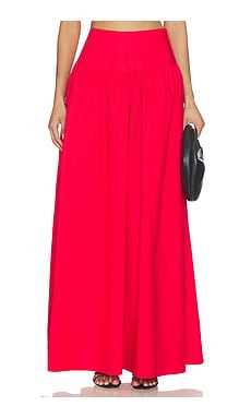 Susana Monaco Drop Waist Skirt in Perfect Red from Revolve.com | Revolve Clothing (Global)
